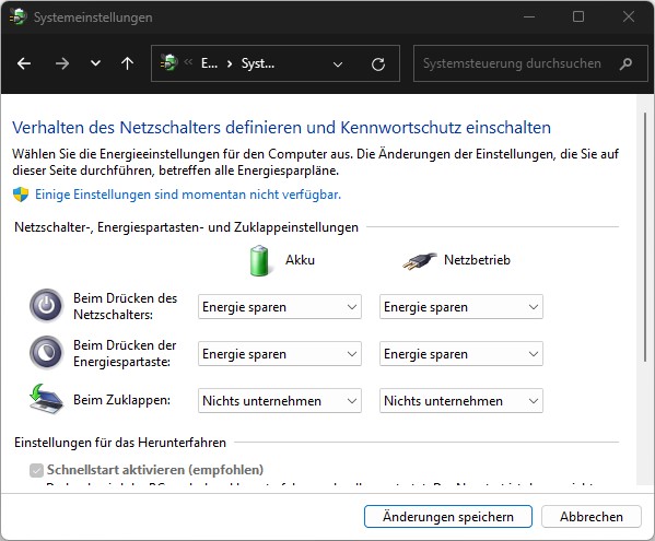 Wählen Sie unter